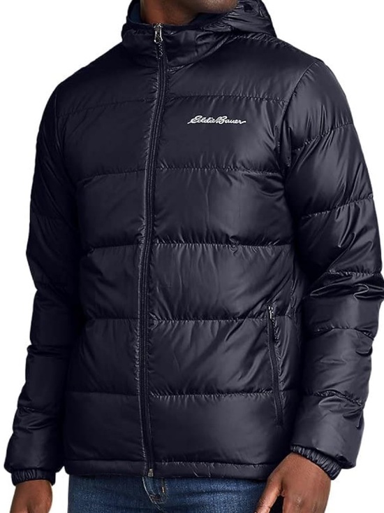 Eddie Bauer Other - Eddie Bauer Black Hooded Down Puffer Jacket EB650